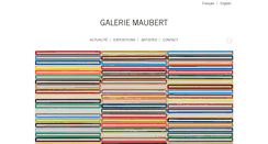 Desktop Screenshot of galeriemaubert.com