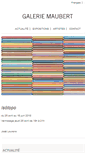 Mobile Screenshot of galeriemaubert.com