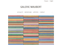 Tablet Screenshot of galeriemaubert.com